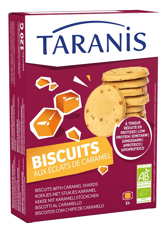 TARANIS BISCOTTI AL CARAMELLO 120 G - pharmaluna
