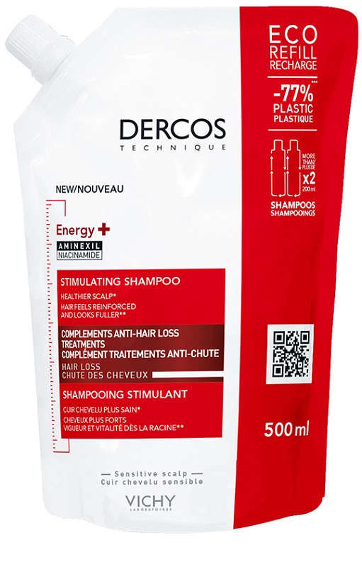 DERCOS ECO RICARICA ENERGIZZANTE 500 ML - pharmaluna