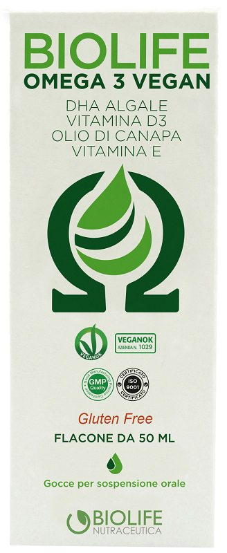 BIOLIFE OMEGA 3 VEGAN 50 ML - pharmaluna
