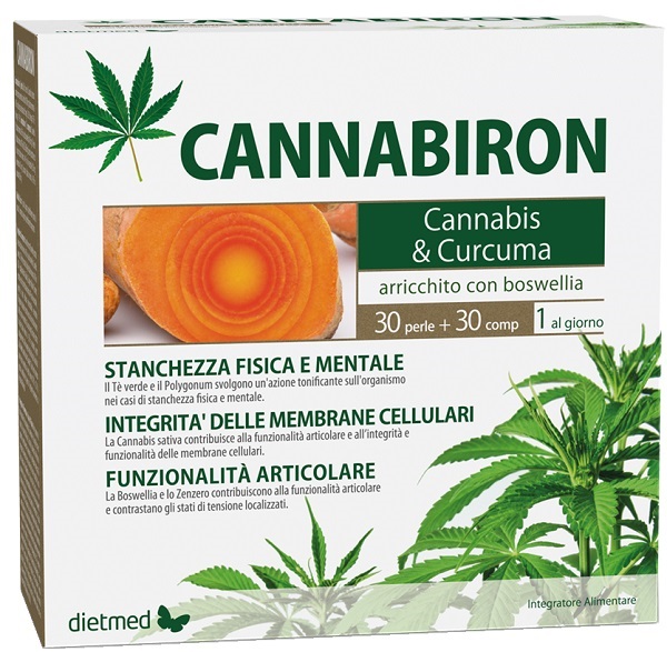CANNABIRON 30 PERLE + 30 COMPRESSE - pharmaluna