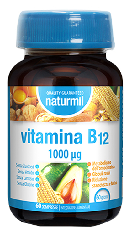 NATURMIL VITAMINA B12 1000 MCG 60 COMPRESSE DA 0,67 G - pharmaluna