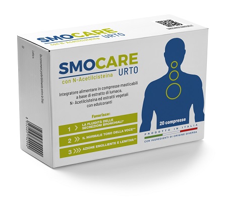 SMOCARE FUMATORI URTO 20 COMPRESSE CON N-ACETILCISTEINA - pharmaluna