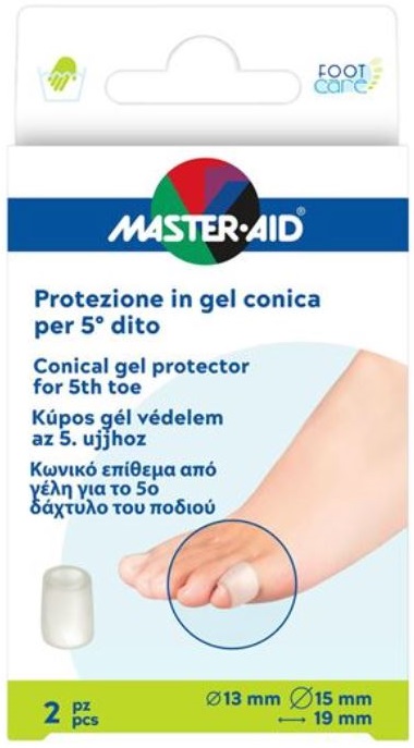 PROTEZIONE CONICA MASTER-AID FOOTCARE 5 DITO 2 PEZZI C3 - pharmaluna