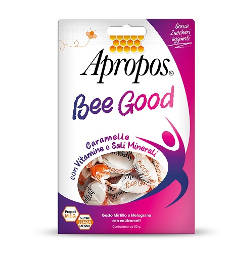 APROPOS BEE GOOD CARAMELLE MULTIVITAMINICHE 50 G - pharmaluna