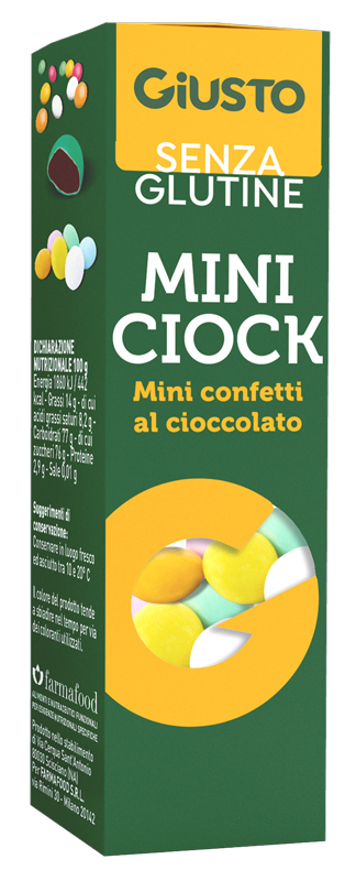 GIUSTO SENZA GLUTINE MINI CIOCK 40 G - pharmaluna