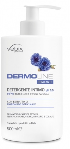VEBIX DERMOLINE FIORDALISO DETERG.INTIMO 500 ML - pharmaluna