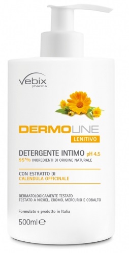 VEBIX DERMOLINE CALENDULA DETERG.INTIMO 500 ML - pharmaluna