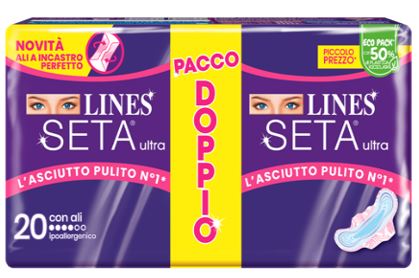 LINES SETA ULTRA ASSORBENTI ALI VP 20 PEZZI - pharmaluna