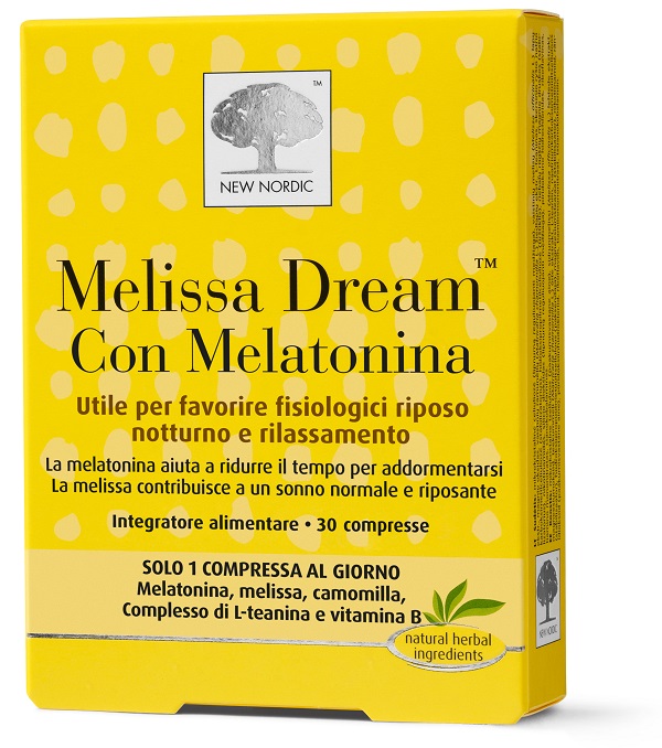 MELISSA DREAM CON MELATONINA 30 COMPRESSE - pharmaluna