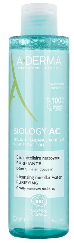 ADERMA BIOLOGY AC ACQUA MICELLARE DETERGENTE PURIFICANTE 200 ML - pharmaluna