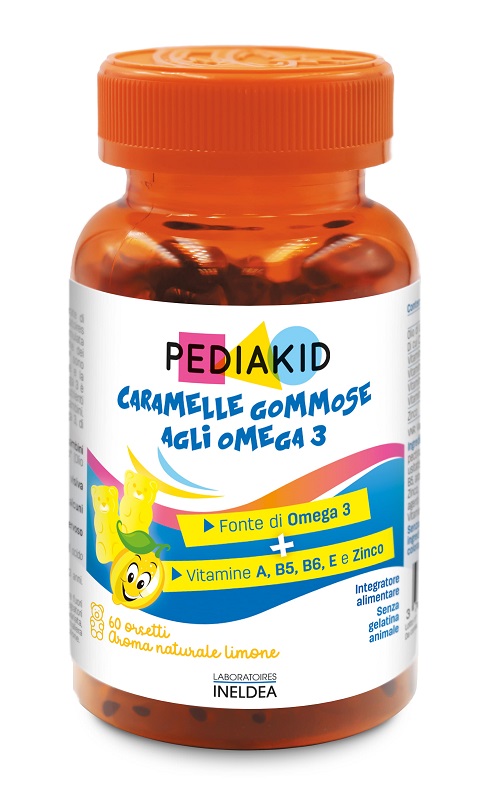 PEDIAKID OMEGA3 60 ORSETTI GOMMOSI - pharmaluna