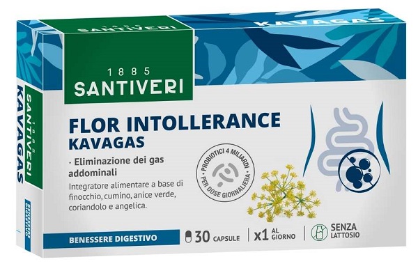 FLOR INTOLLERANCE KAVAGAS 30 CAPSULE - pharmaluna