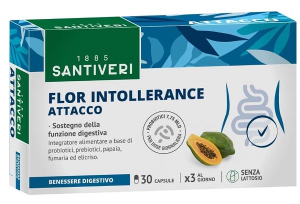 FLOR INTOLLERANCE ATTACCO 30 CAPSULE - pharmaluna