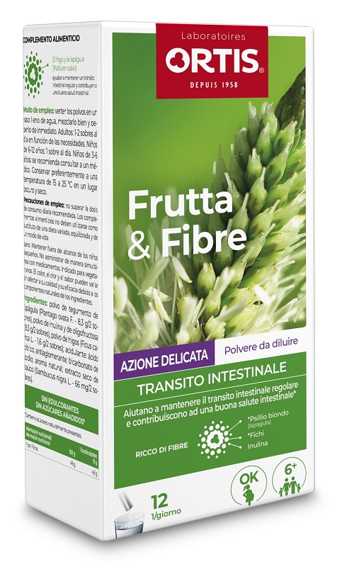 FRUTTA & FIBRE AZIONE DELICATA 12 STICK - pharmaluna