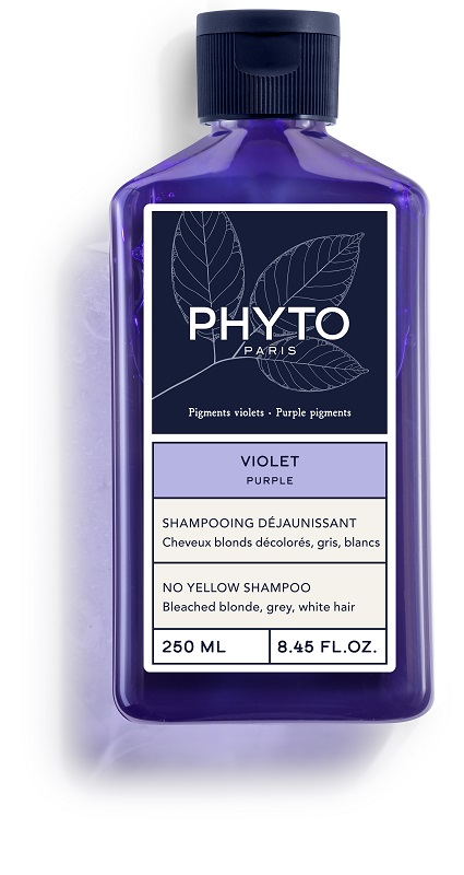 PHYTO PARIS VIOLET SHAMPOO ANTI GIALLO PER CAPELLI BIONDI DECOLORATI GRIGI BIANCHI 250 ML - pharmaluna