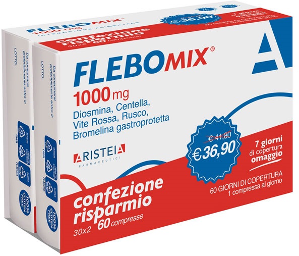 FLEBOMIX 1000 MG 60 COMPRESSE BI-PACK - pharmaluna