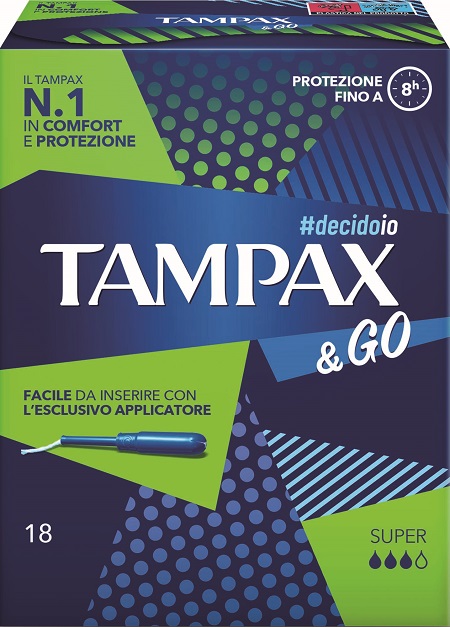 TAMPAX &GO SUPER 18 PEZZI - pharmaluna