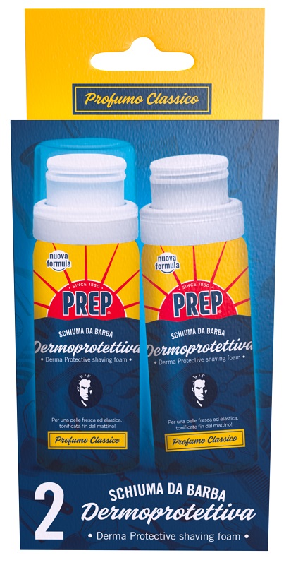 PREP SCHIUMA BARBA CLASSICA 2 PEZZI DA 50 ML - pharmaluna