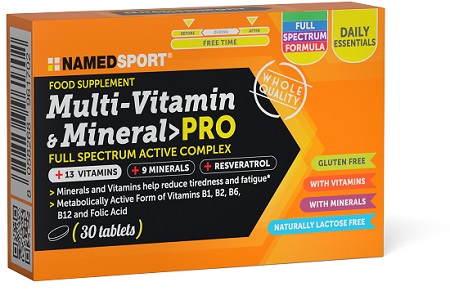 MULTI-VITAMIN&MINERAL PRO 30 COMPRESSE - pharmaluna