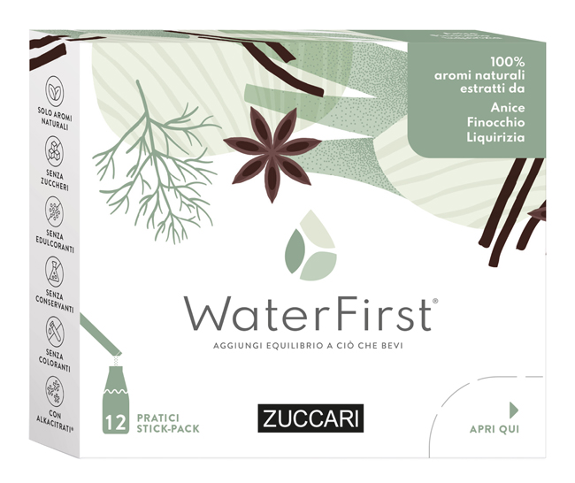 WATER FIRST ANICE-FINOCCHIA-LIQUIRIZIA 12 STICK PACK - pharmaluna
