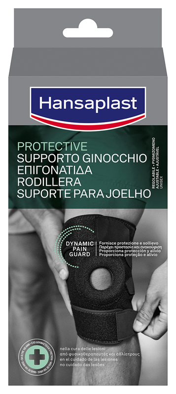 SUPPORTO GINOCCHIO HANSAPLAST PROTECTIVE - pharmaluna