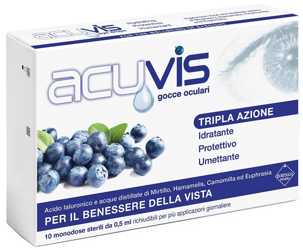 GOCCE OCULARI ACUVIS 10 FLACONCINI 0,5 ML - pharmaluna