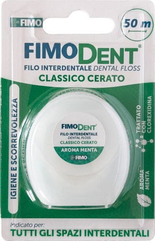 FIMODENT FILO INTERDENTALE CERATO 50M - pharmaluna