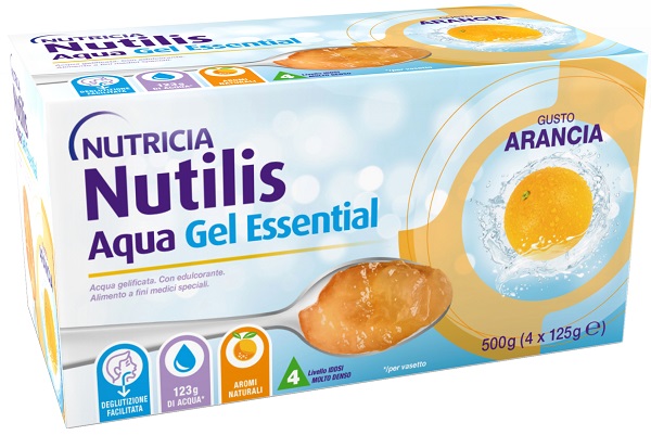 NUTILIS AQUA GEL ARANCIA 4 PEZZI DA 125 G - pharmaluna