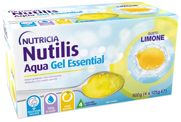 NUTILIS AQUA GEL LIMONE 4 PEZZI DA 125 G - pharmaluna