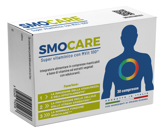 SMOCARE SUPER VITAMINICO CON MVIT 100 30 COMPRESSE - pharmaluna