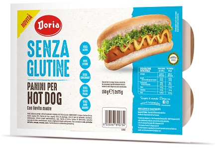DORIA PANINI PER HOT DOG HB 2 PEZZI DA 75 G - pharmaluna