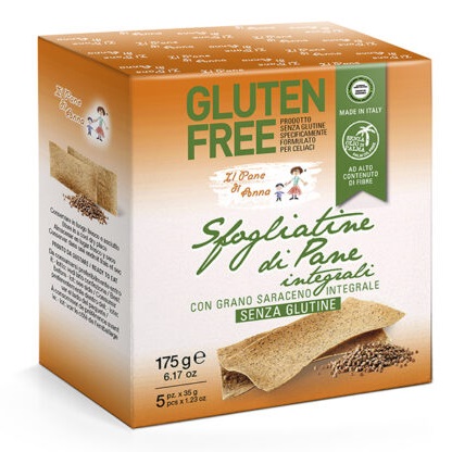 IL PANE DI ANNA SFOGLIATINE PANE INTEGRALE SENZA GLUTINE 315 G - pharmaluna