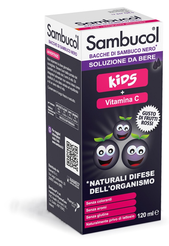 SAMBUCOL SOLUZIONE DA BERE KIDS 120 ML - pharmaluna