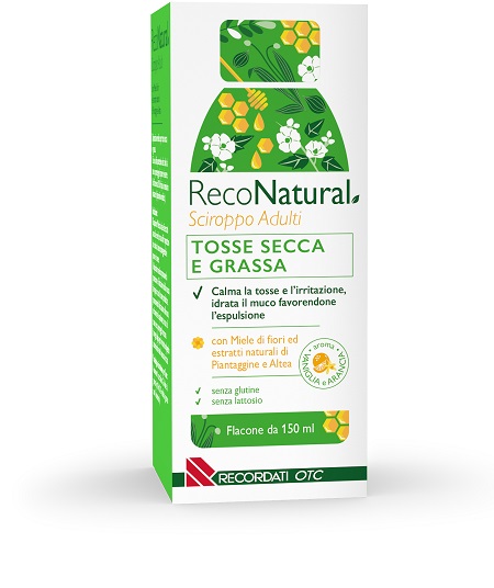RECONATURAL SCIROPPO TOSSE ADULTI 150 ML - pharmaluna