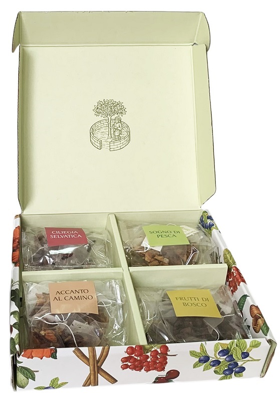 INFUSI PIRAMIDALI SCATOLA REGALO 24 BUSTINE - pharmaluna