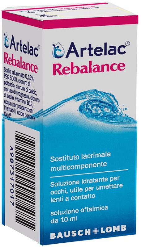 GOCCE OCULARI MULTIDOSE ARTELAC REBALANCE SENZA CONSERVANTI 10 ML - pharmaluna