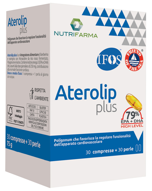 ATEROLIP PLUS 79% 30 COMPRESSE + 30 PERLE - pharmaluna