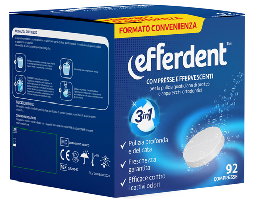 EFFERDENT 92 COMPRESSE EFFERVESCENTI - pharmaluna