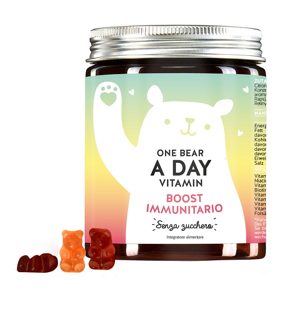 ONE BEAR A DAY VITAMIN IMMUN BOOST MIT VITAMIN C & D 45 CARAMELLE GOMMOSE - pharmaluna