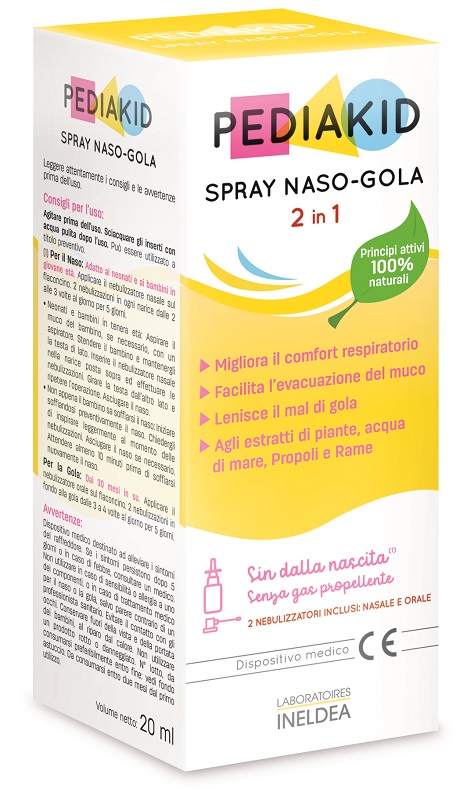 PEDIAKID SPRAY NASO GOLA 20 ML - pharmaluna