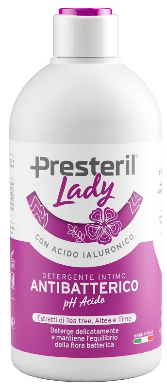 LADY PRESTERIL DETERGENTE INTIMO ANTIBATTERICO/PH ACIDO 500  ML - pharmaluna