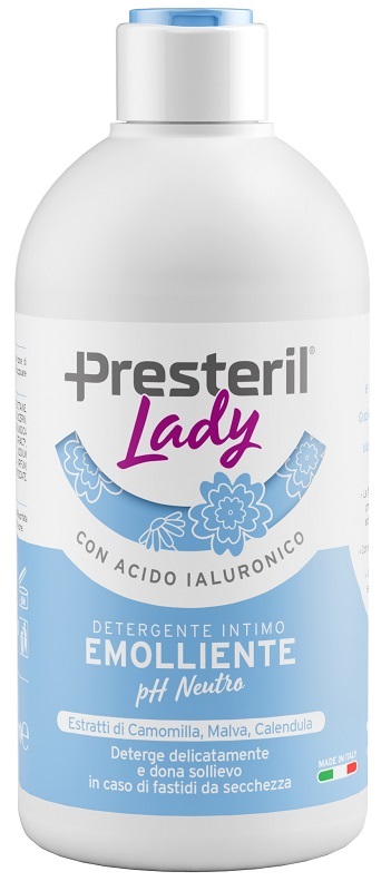 LADY PRESTERIL DETERGENTE INTIMO EMOLLIENTE/PH NEUTRO 500 M L - pharmaluna