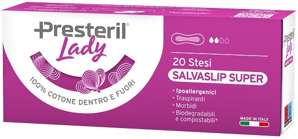 LADY PRESTERIL SALVASLIP SUPER STESI 20 PEZZI - pharmaluna