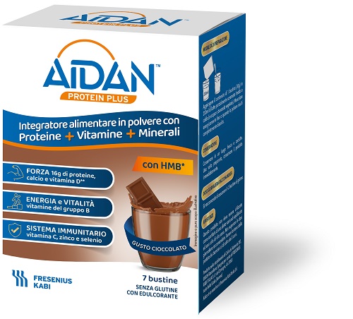 AIDAN PROTEIN PLUS CIOCCOLATO 7 BUSTINE - pharmaluna