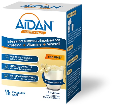 AIDAN PROTEIN PLUS VANIGLIA 7 BUSTINE - pharmaluna