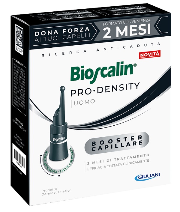 BIOSCALIN PRO DENSITY UOMO BOOSTER CAPILLARE 16 FIALE X 2,5ML - pharmaluna