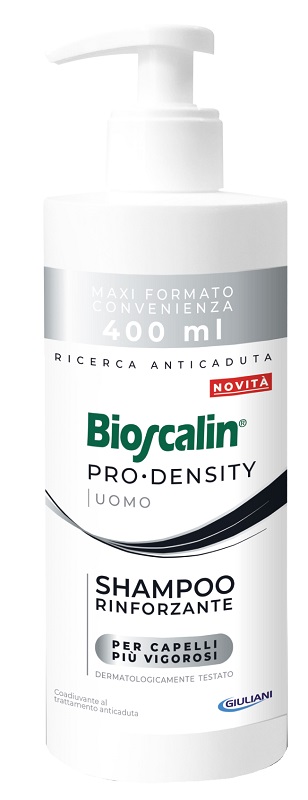 BIOSCALIN PRO DENSITY UOMO SHAMPOO RINFORZANTE 400 ML - pharmaluna