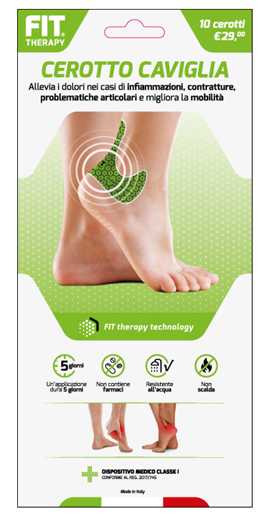 FIT THERAPY CEROTTO CAVIGLIA 10 PEZZI - pharmaluna
