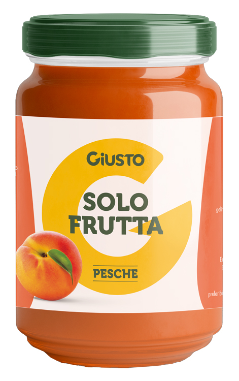 GIUSTO SOLO FRUTTA CONFETTURA PESCHE 220 G - pharmaluna