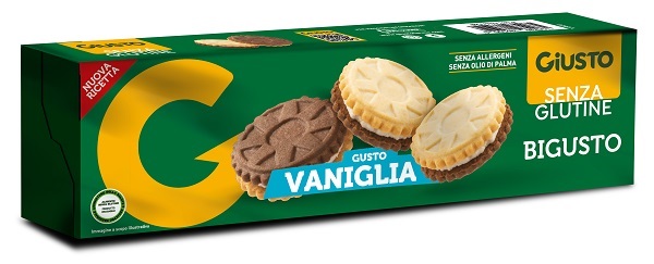 GIUSTO SENZA GLUTINE BIGUSTO VANIGLIA 120 G - pharmaluna